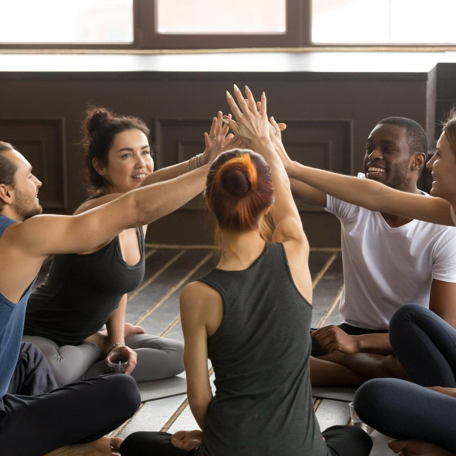 Supportive yoga teacher training community